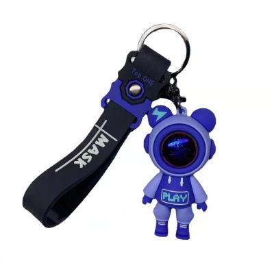 China Net Celebrity Eco-Friendly Couple Lightning Bear NASA Backpack Creative Space Key Chain Pendant Astronaut Key Chains for sale