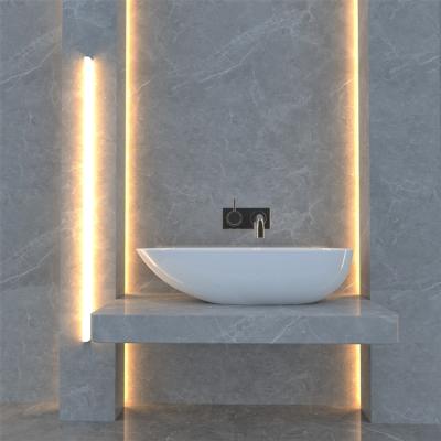 China White Modern Style Modern Small Size Above Counter Basin Artificial Marble Wash Basin for sale