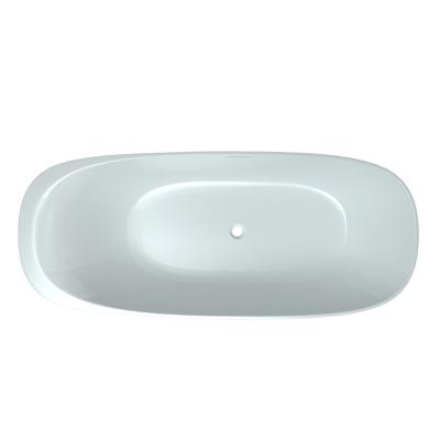 China Factory Price 170*75 Freestanding Elliptical Freestanding Acrylic Bathtub With 3 Years Warranty for sale