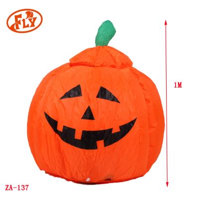 China Polyester Fabrics Wholesale Halloween Party Supplies Inflatable Elf Lifting Pumpkin For Halloween Decoration, for sale