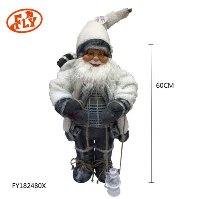 China Standing Plush Toy Christamas Home Decoration Christmas Santa Claus For Home Decoration for sale