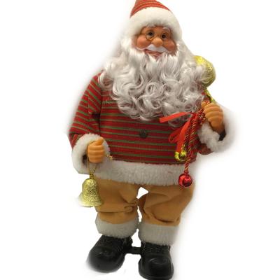 China Home Christmas Newest Large Santa Claus With Yellow Pants And Decoration Toy Craft Christmas Gift Electric Gift Bag for sale