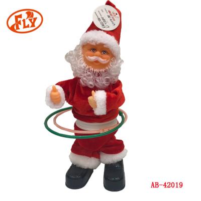 China Funny Music Santa Claus Plastic Singing and Santa Claus Moving Polynesian Dancing - Hooping Christamas Home Decor for sale