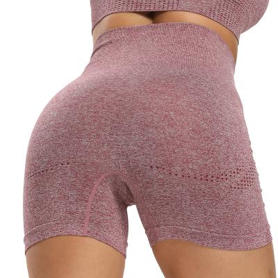 China Running Seamless Shorts QUICK DRY Women Lift Up High Waisted Female Slim Fitness Shorts Workout Bike Shorts for sale