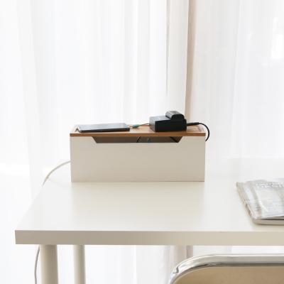 China Wooden cable management for standing desk WL-0008L for sale