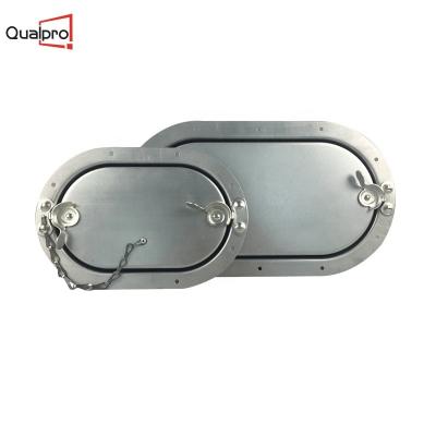 China Modern Cam Lock Galvanized Steel Oval Vent Access Door for sale