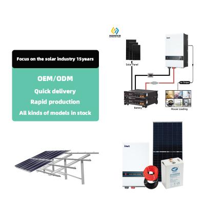 China Home Green Power System 1KW 3KW 5kW 6KW 8KW 10KW Off-Grid Solar System Solar Hybrid Solar System for sale