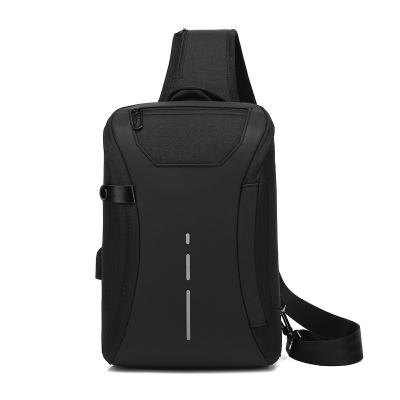 China Fasion Fashion Outdoor Sports Cross - Waterproof Anti Theft USB Charging Men Shoulder Bag Body Chest Bag for sale