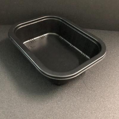 China Disposable Disposable Plastic Black Chicken Wing/Meat/Frozen Fruit Tray for sale