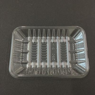 China Disposable Mushroom Tray Disposable Plastic Tray Fruit Refrigeration Supermarket Plastic Tray 266-01 for sale