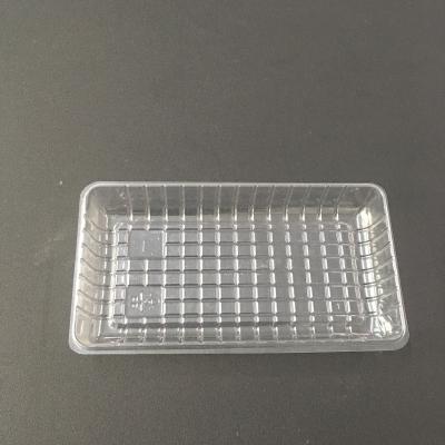 China disposable disposable plastic clear fruit meat/chicken wing/vegetable/mushroom frozen tray for sale