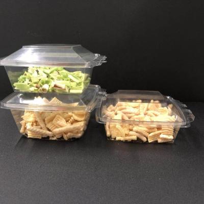 China Disposable Food Grade PET Clear Plastic Disposable Take Out Salad Box Or Salad Container for sale