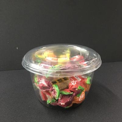 China Disposable Blister Disposable Clear Plastic Salad Shake Container For Take Out Box 16OZ for sale