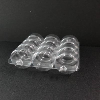 China Disposable Plastic Macaron Disposable Cake Boxes for sale