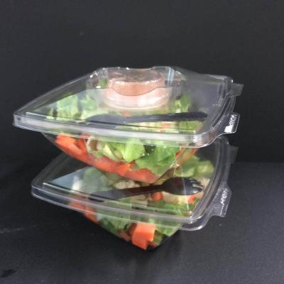 China Disposable Disposable Transparent Blister Plastic Salad Container Take Out Box UFO-32 for sale