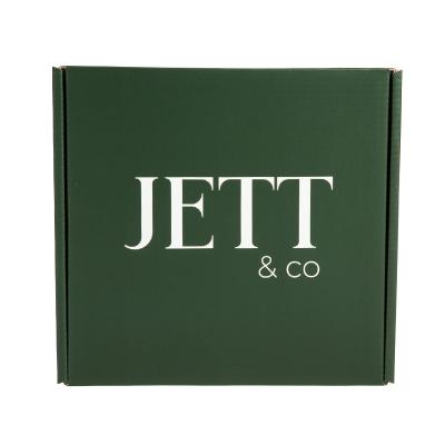 China Recyclable Popular Unique Color Grass Green Corrugate Paper Box Custom Printing for sale