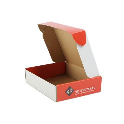 China Recyclable Custom Printed Groove E-commerce Packaging Box Corrugated Cardboard Shipping Mailer for sale