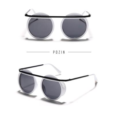 China Fashion sunglasses 2021 vintage custom round steampunk men boy running outdoor cool rolling sunglasses for sale