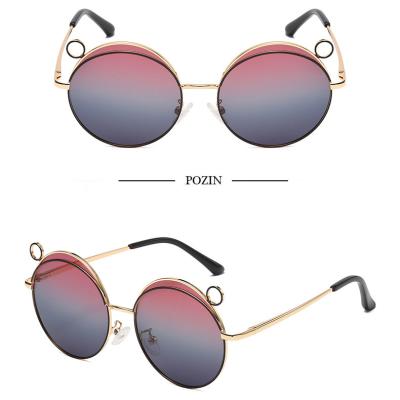 China 2021 Korean fashion metal sunglasses cute bear baby glasses new fashion trend polarized children's sunglasses for sale