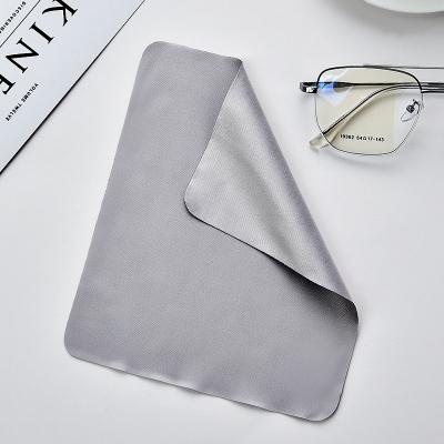 China Promotion 230g Microfiber Custom Glass Pouch New Arrival Color Cleaning Cloth Soft Cloth Cloth-230g for sale