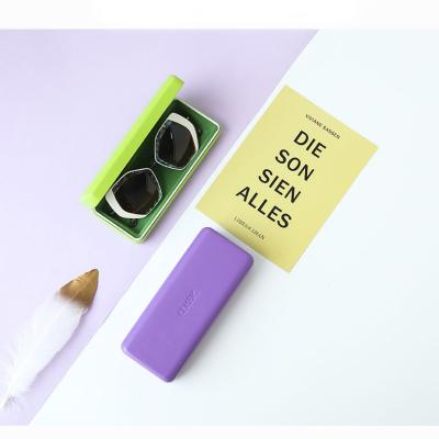 China Protect Eyewear Magnet Iron Box Ice Cream Matte Macaron Anti-pressure Portable Anti-scratch Retro Personalized Sun Glass Optical Case for sale