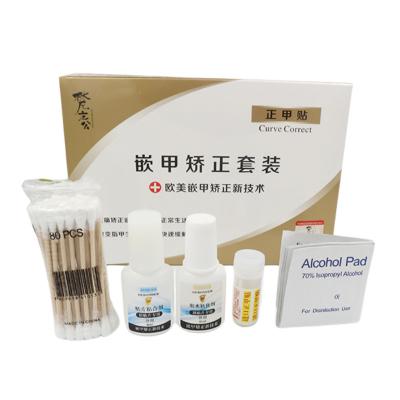 China Durable Epoxy Board Material Nail patch set Transparent Ingrown Toenail Correction Tool Pedicure Tools Foot Care Toe Nail Straightening for sale