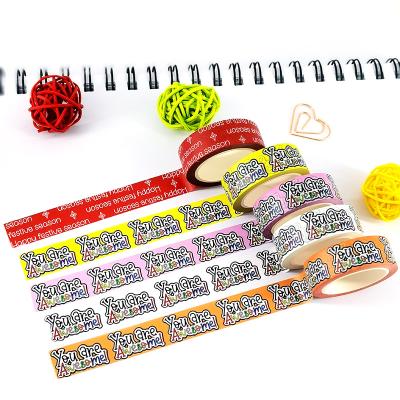 China waterproof custom printed washi paper tape kawaii for scrapbooking set maker for sale