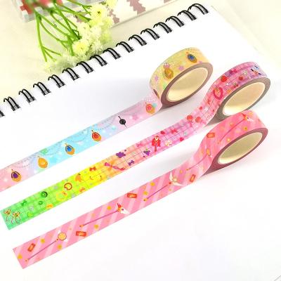 China Waterproof Hot Selling Custom Printing Paper Tape Foil Washi Masking For Decoration for sale