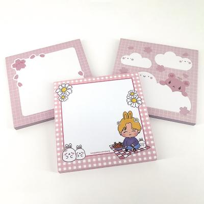 China Printed Self Adhesive Custom To Do List Cute Sticky Notes Notepad Set Supplier for sale