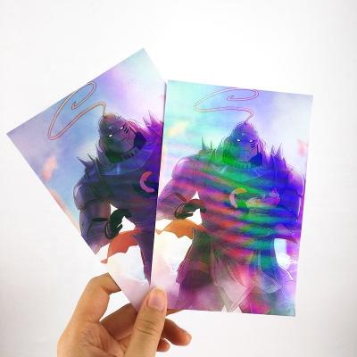 China Wholesale custom customizable foil holo PVC animals mail greeting card printing thank you for sale