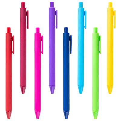 China Bolígrafo plástico Pen Advertising Cute Colorful Custom Logo Smooth Writing en venta