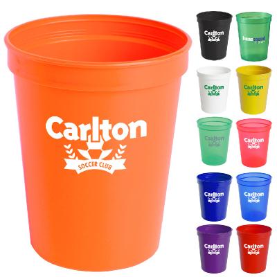 China 16 OZ Plastic Stadium Cup Reusable Plastic  Party Tumbler Logo Imprint Plastic Cups Party Cups for sale