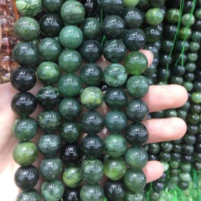 China Natural Xiu Yu Jade Stone 10mm Gemstone Beads High Quality Stone Environmental Friendly Natural Semi-precious Beads For Jewelry Making for sale