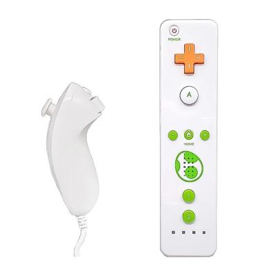 China Game Wheel Steering 2 in 1 Built-in Motion Plus Wireless Remote Controller Joystick - Compatible Left/Right Gamepad Nunchuck for Nintend Wii for sale