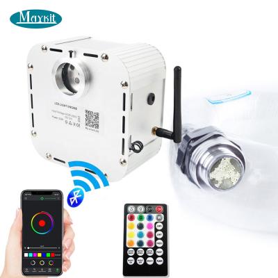 China RGB+ Twinkle Effect Bluetooth App Starlight RGB Led Fiber Optic Twinkle Star Ceiling Light Kit for sale