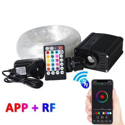 China Car 16W RGBW Bluetooth App Fiber Optic Kit For Star Theater Lighting for sale