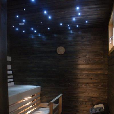 China Aluminum Alloy LED Fiber Optic Fiber Sauna Night Light Star Ceiling Kit Starry Sky Fiber Optic Lighting for sale