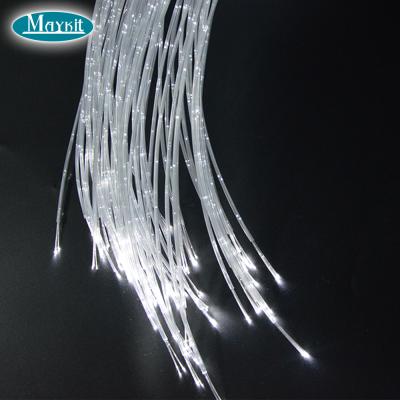 China 3 Strand 0.75mm PVC Sensory Clear Coated Sparkle Fiber Optic Light For Therapy for sale