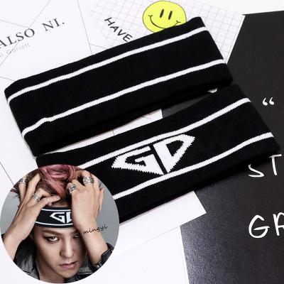 China Custom Jacquard Logo Acrylic Sports Knitted Headband High Quality Fashion Winter Letters Stripes 2020 for sale