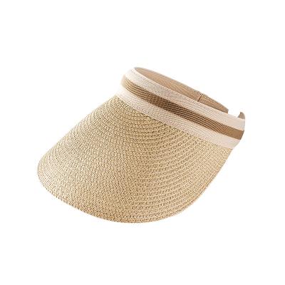 China Trend Empty Straw Hat Holiday Straw Hat Fashion Sunshade Riding Hat Summer Soft/Comfortable for sale