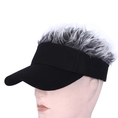 China New JOINT Custom Men's Custom Adult Baseball Cap Shade Creative Golf Hip Hop Wig Men's Baseball Cap for sale