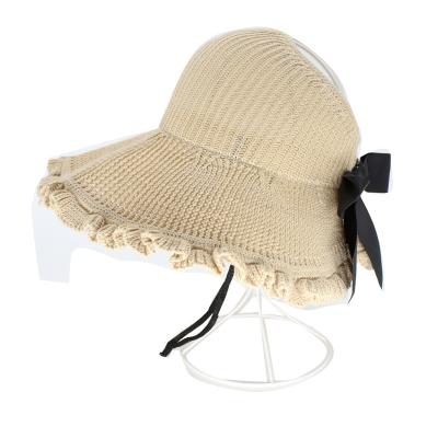 China Large Picture Gutters Air Woven Top Hat Fisherman Hat Outdoor Sun Beach Shade for sale