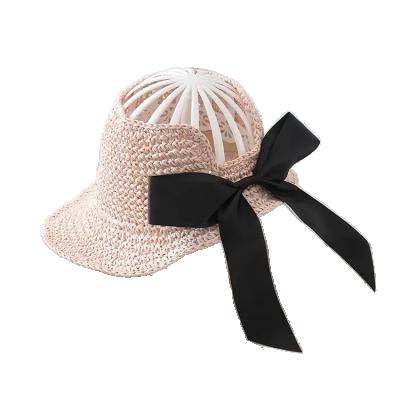 China Cheap Baby Straw Hat Cute Baby Hats Character Child Summer Hats With Bag In Stylish For Wholesale for sale