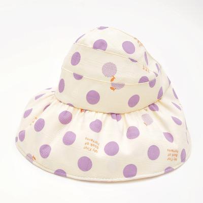 China Character Children Summer Baby Sunscreen Big Brim Girl's Hat ThinUv Protection Empty Sun Hat for sale