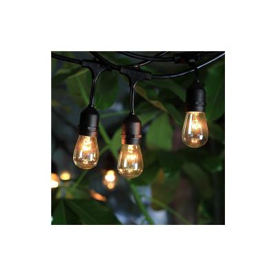 China Outdoor Waterproof Commercial Home Christmas Light Sense LED String Light With Hanging Sockets for sale