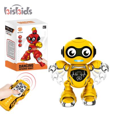 China 2021 Battery Operated Intelligent Robot Remote Control Dancing RC Walking Robot with Soft Light and Sound for sale