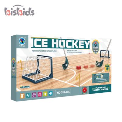 China Sports Toys Indoor Outdoor Games Sports Game Toy Football Goal Set Retractable Bat Ice Hockey Toys for sale