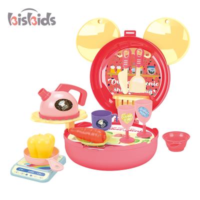 China Funny PP Kitchen Shoulder Bag 2021 Pretend Play Set Kitchen Set For Kids for sale