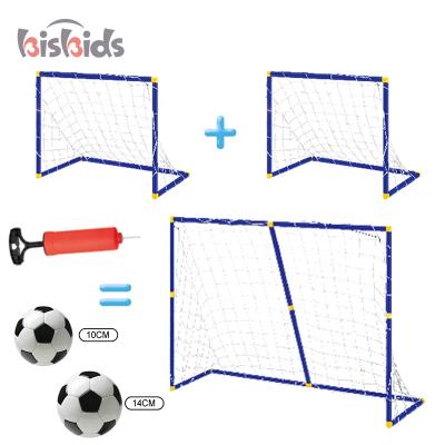 China Funny Portable Sports Game 2in1 Sports Game Toy Set Goal Kids Soccer Sets For Kids for sale