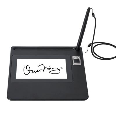 China Digital Pad HUION 5 INCH Fingerprint Electronic Desktop LCD Screen Signature Pad Bank Sign Pads 5inch for sale